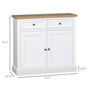 Mobile da Cucina Moderno Bianco in Legno Massello con Pannello in MDF Stile Legno - Product Image 2