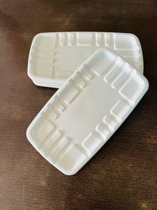 Export Quality Microwave Safe Sugarcane Bagasse Food Tray 10x6 Inch Disposable Packaging Solution Fresh Meat and Seafood Trays - Product Image 5