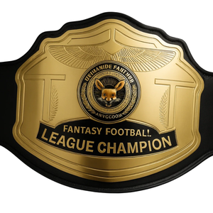 Customized Football League Champion Belt Premium Quality Gold Plated Customizable Sports Championship Title - Product Image 2