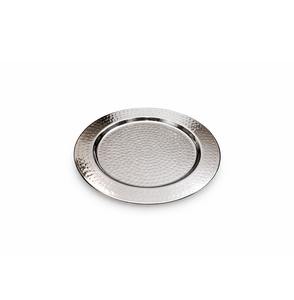 Assiette de Présentation en Acier Inoxydable Martelé, Prix d'Usine en Gros, pour la Restauration, les Salles de Banquet et la Décoration Intérieure de Luxe - Product Image 5