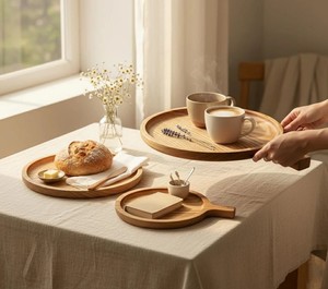 Tabla de Cortar Cuadrada de Madera con Guía para Cortar Pizza Grabada con Láser, para Restaurante, OEM Vietnam - Product Image 6