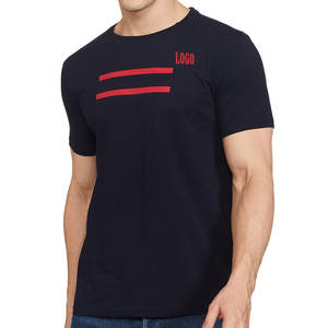 Camiseta de Manga Corta con Cuello Redondo y Superficie Lisa en Color Sólido para Hombre con Diseño de Logotipo Personalizable a Precio Económico 2026 - Product Image 1