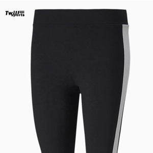 TWILL SPORTS Wholesale Breathable Summer Comfortable Soft Cotton/Bamboo High Waist <b>Tummy</b> <b>Control</b> Seamless Yoga Leggings Women - Product Image 2