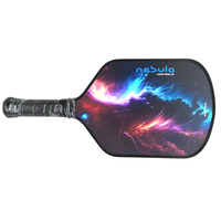 Balles de squash entièrement personnalisables OEM ODM Pro Edition, avec grip en PU premium, noyau en polymère alvéolé et face en fibre de carbone pour pickleball