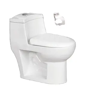 Ucuz tek parça tuvalet üreticisi seramik sıhhi tesisat gereçleri tuvalet Wc tüm uydurma ile, s-tuzak, p-trap yıkama dolabı monoblok