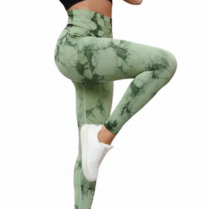 High Waist <b>Leggings</b> <b>Tie</b> <b>Dye</b> Seamless Yoga Pants Butt Lifting Workout Tights for Women - Product Image 3
