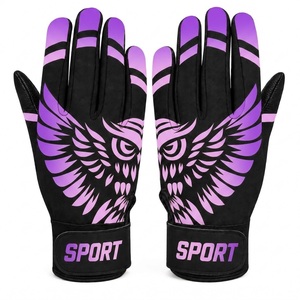 Guantes de Bateo de Béisbol de Cuero con Logotipo Personalizado al por Mayor, Novedad 2026, Diseño Transpirable de Búho, Antideslizantes, para Adultos - Product Image 4