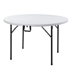 Table utilitaire pliante ronde d'extérieur blanche de 48 pouces, remplace 94515737, blanche - Product Image 2