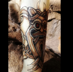 Cuerno vikingo pulido de alta calidad, superventas, cerveza artesanal Natural, cuerno para beber de la India - Product Image 1