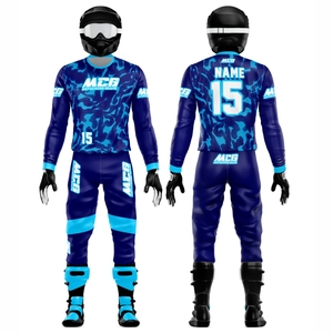 Wholesale Factory Direct Top Trending Flou Color Sublimation Printing Breathable Fabric Motocross MTB Dirt Bike Racing Uniforms - Product Image 1
