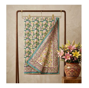 Ethnic Luxury Handmade Block Printed Cotton Dohar All-Season Give Looks Luxury Your Bedroom In All Occasion Buy At Bulk - Product Image 3