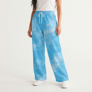 Women Loose Fit Sweat Mid Waist <b>Drawstring</b> <b>Trouser</b> Casual 100% Fleece Polyester Full Length Sublimation Sweat Pants Ladies - Product Image 1
