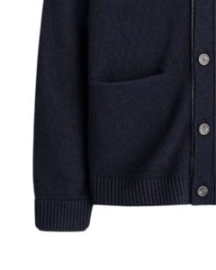 <b>Men</b>’s Soft Acrylic Cardigan <b>Sweater</b> Warm Knitted Long Sleeve Button Down Casual Top with Classic Style for Autumn and Winter - Product Image 5