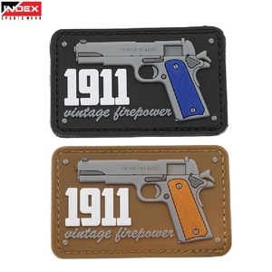 Parches de PVC de calidad de exportación, insignias de goma con logotipo personalizado, impermeables, con relieve 3D y respaldo de velcro, suministro al por mayor. - Product Image 1