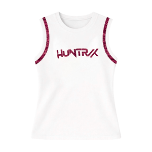 Hot Sale Custom Logo Cotton Sleeveless <b>Sequin</b> Embroidered Patchwork Sleeveless Breathable High Quality Hunterix Crop <b>Top</b> T-shirt - Product Image 2