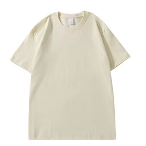 Camiseta de algodón grueso de talla grande para hombre, lisa, extragrande, de peso pesado, personalizable con estampado, para hombre - Product Image 6