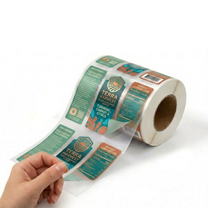 Custom Shape PVC <b>Packaging</b> <b>Labels</b> Waterproof Branding Stickers For Product Containers Boxes And Pouches - Product Image 1