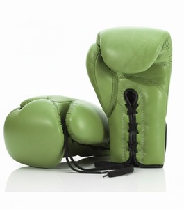 Gants d'entraînement professionnels de MMA et de kick-boxing avec logo personnalisé, en cuir PU, à doigts entiers, lacés, anti-humidité - Product Image 2