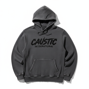 Sudadera con Capucha OEM 100% Algodón de Alto Gramaje, Estilo Vintage, Lavado Ácido, Efecto Desgastado por el Sol, Personalizada para Hombre, Oversize, con Agujeros Rasgados - Product Image 1