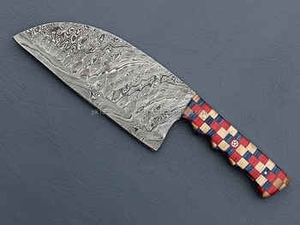 Best-Selling Japanese Style 8 Inch Eco-Friendly Damascus Steel <b>Kitchen</b> Cleaver <b>Knife</b> Rosewood Handle VG10 Blade Chopping Factory - Product Image 2