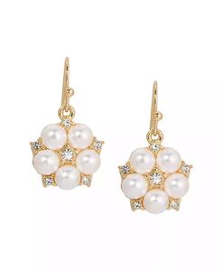 Orecchini Pendenti con Fiore e Accenti in Cristallo |   2028 - Product Image 2