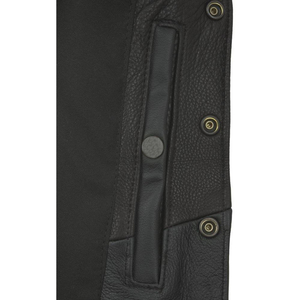 Chaleco de Cuero Vacuno Premium para Hombre, Estilo Motero, Sin Mangas, Prenda Exterior de Moda, Logotipo Personalizado, Venta al Por Mayor - Product Image 5