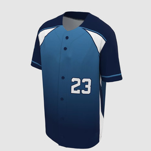 Venta al por mayor de fábrica: Camiseta de béisbol deportiva personalizada de alto rendimiento, camiseta de béisbol premium con botones completos para equipos, en oferta. - Product Image 2