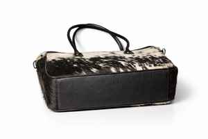 Sac fourre-tout classique en cuir véritable style western avec broderie, couleur unie, style vintage pour femmes - Couleur et logo personnalisables - Product Image 2