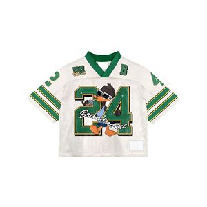 Nouvelle Arrivée Maillot de Supporter Américain en Polyester Maille Oversize de Qualité Supérieure, Coupe Boxy, Style Streetwear, Motif Vintage, Sublimation de Luxe - Product Image 4