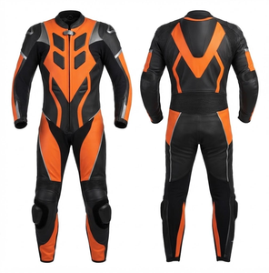 Traje de Carreras Unisex Ramaha Elite MotoCP, Mono/Traje de Cuero Premium de Vaca/Canguro con Paneles Elásticos Flexibles - Product Image 1