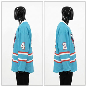 Camiseta de Hockey sobre Hielo Moto End Corporation, Unisex, Cuello en V, Transpirable, Poliéster, Impresión del Nombre del Equipo, Bandera, Corte Regular, Ropa para Adultos - Product Image 5