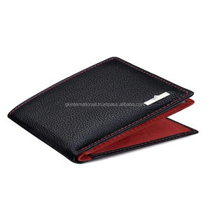 Nueva Cartera de cuero genuino para hombre de negocios, monedero de cuero RFID minimalista Delgado, cierre abierto, uso diario funcional, longitud corta - Product Image 4