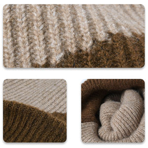 Bonnet en laine tricoté en gros pour l'hiver Bonnet en tricot pour les poignets - Product Image 3