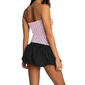 <b>Pink</b> Women's <b>Tube</b> <b>Top</b> Aesthetic Strapless Crop <b>Top</b> Cute Style Summer Going Out <b>Top</b> for Women cheap price with custom OEM - Product Image 2