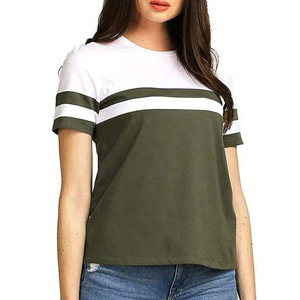 T-shirt en coton 100% pour femmes, design moderne et élégant, t-shirt de luxe de haute qualité pour femmes, vente en gros - Product Image 5
