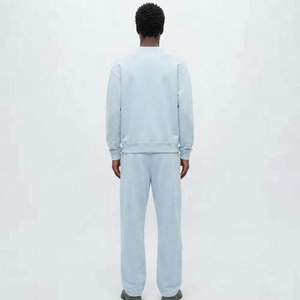 Ensemble de survêtement pour homme sur mesure, col rond, manches longues, coupe ample, sweat-shirt et pantalon de survêtement décontractés avec poches latérales - Product Image 6