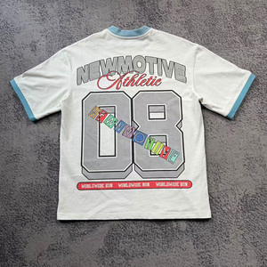 Moderno y Novedoso 2026: Camiseta Personalizada para Hombre, Oversize, Tejido de Punto con Impresión Digital de Alto GSM, 100% Algodón, Transpirable, de Secado Rápido, Estilo Retro - Product Image 3