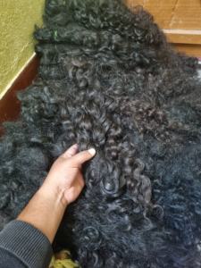 ผมเรมี่ผมหยิกอินเดียสีดำมีสไตล์ผมชาวอินเดียบริสุทธิ์ผมคนตัวเดียวที่มีปลายธรรมชาติ - Product Image 6