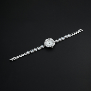 Reloj de Pulsera de Lujo para Mujer ZD0018 con Logotipo Personalizado, Reloj de Joyería con Diamantes de Circonio para Mujer - Product Image 1