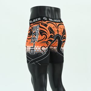 Pantalones Cortos de Compresión Personalizados para Hombre, Estilo Urbano, Cintura Media, Transpirables, Impermeables, Cómodos, Elásticos, para Entrenamiento Deportivo - Product Image 4