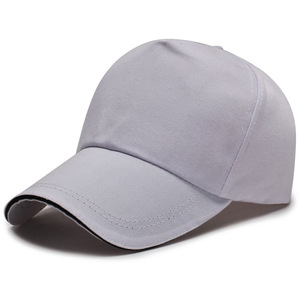 Casquette de baseball unisexe à 5 panneaux, couleur unie, ajustement réglable, chapeau décontracté pour adultes en noir, beige, gris, blanc, tissu en maille - Product Image 4