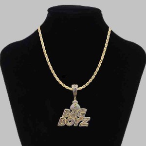 Luxury 925 Sterling <b>Silver</b> <b>Charm</b> Pendant Necklace Personalized Iced Out Moissanite Diamond Trendy Hip Hop Unisex - Product Image 6