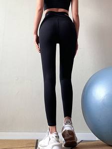 Leggings de yoga pour femmes de haute qualité, sur mesure, grande taille, respirants, décontractés, durables, 100% coton, légers, séchage rapide, taille haute - Product Image 4
