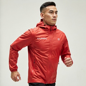 เสื้อแจ็คเก็ตบอมเบอร์ผู้ชาย KHUMBRO สีเหลือง มีฮู้ด คอตั้ง ระบายอากาศ กันลม ปิดด้วยซิป สไตล์สปอร์ต สำหรับฤดูหนาว ผลิตจากโพลีเอสเตอร์ - Product Image 4