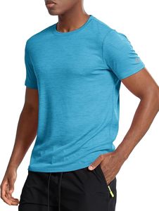 T-shirt de sport pour homme, respirant, en polyester, séchage rapide, haut de performance pour la gym et les entraînements - Product Image 3