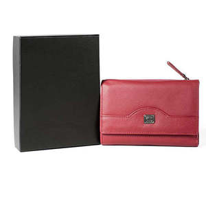 Cartera Trifold de Cuero de Lujo con Bloqueo RFID para Mujer, Monedero Pequeño y Seguro con Tarjetero, Diseño Elegante de Tipo Clutch - Product Image 4