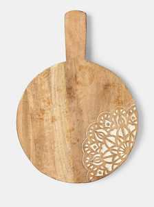 Planche à découper en bois moderne, design durable pour la préparation des aliments en cuisine, la salle à manger et les réceptions - Product Image 5