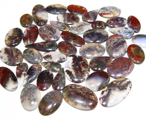 Proveedor Mayorista de Cabujones de Ágata Musgo Roja Natural, Piedras Preciosas Sueltas y Lisas para Joyería, Piedra Increíble - Product Image 1