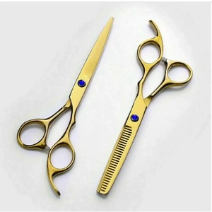 Ciseaux à cheveux professionnels en acier inoxydable à pointe acérée pour droitiers, manche long, pour usage en salon - Product Image 4