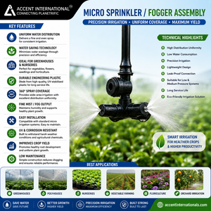 Arroseurs à brouillard à 360 degrés pour serre, économie d'eau, micro-irrigation, buse de pulvérisation agricole, OEM - Product Image 3